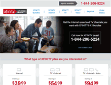 Tablet Screenshot of connecttoxfinity.com